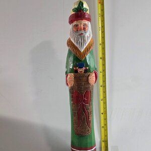 GANZ Father Christmas - EW5402  "The History of Santa Claus" carved Santa 1992